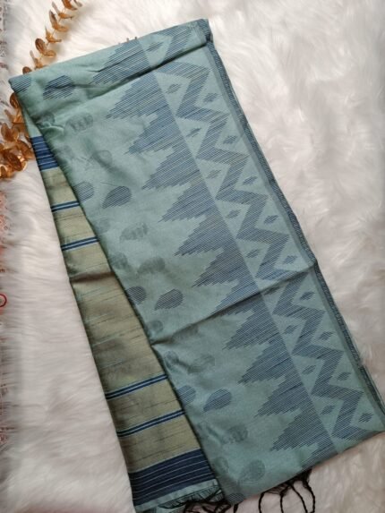 AA25 Pastel green Kadhi Silk saree