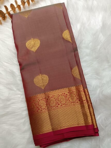 AA70-Elegant Rose Pink Mangalagiri Handloom Silk Saree