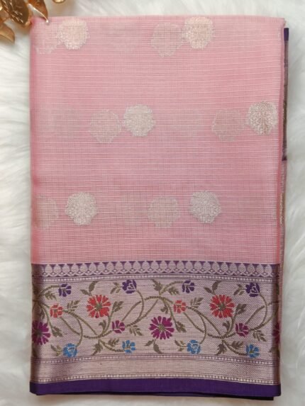 AA01 Pink color Fancy saree