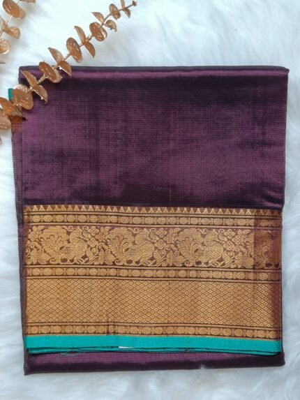 AA21-Brown Color Mangalagiri Saree