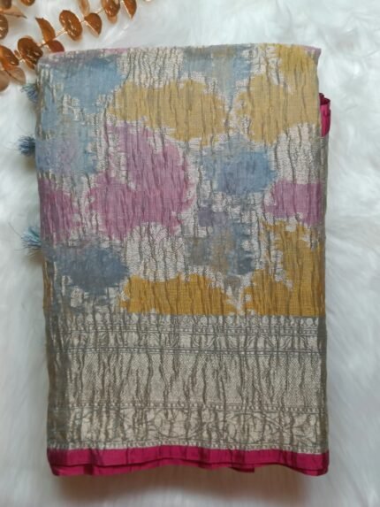 AA97-Elegant Lavender Banaras Soft Katan Silk Saree