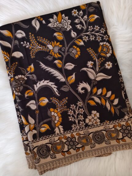 AA122 PURE KALAMKARI COTTON SAREE