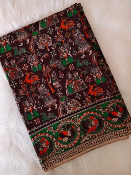 AA123 PURE KALAMKARI COTTON SAREE