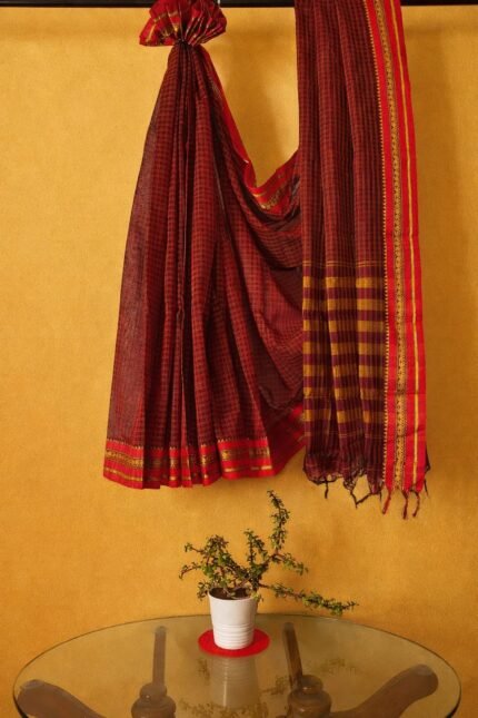 AANR09 ✨ Pure Narayanpet Cotton Saree ✨